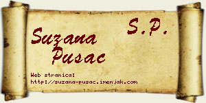 Suzana Pušac vizit kartica